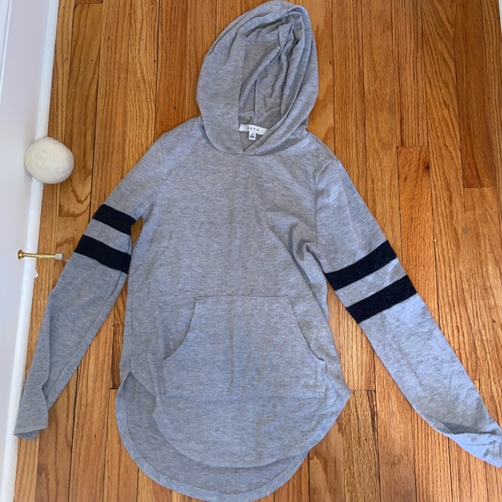 Grey Pullover Hoodie